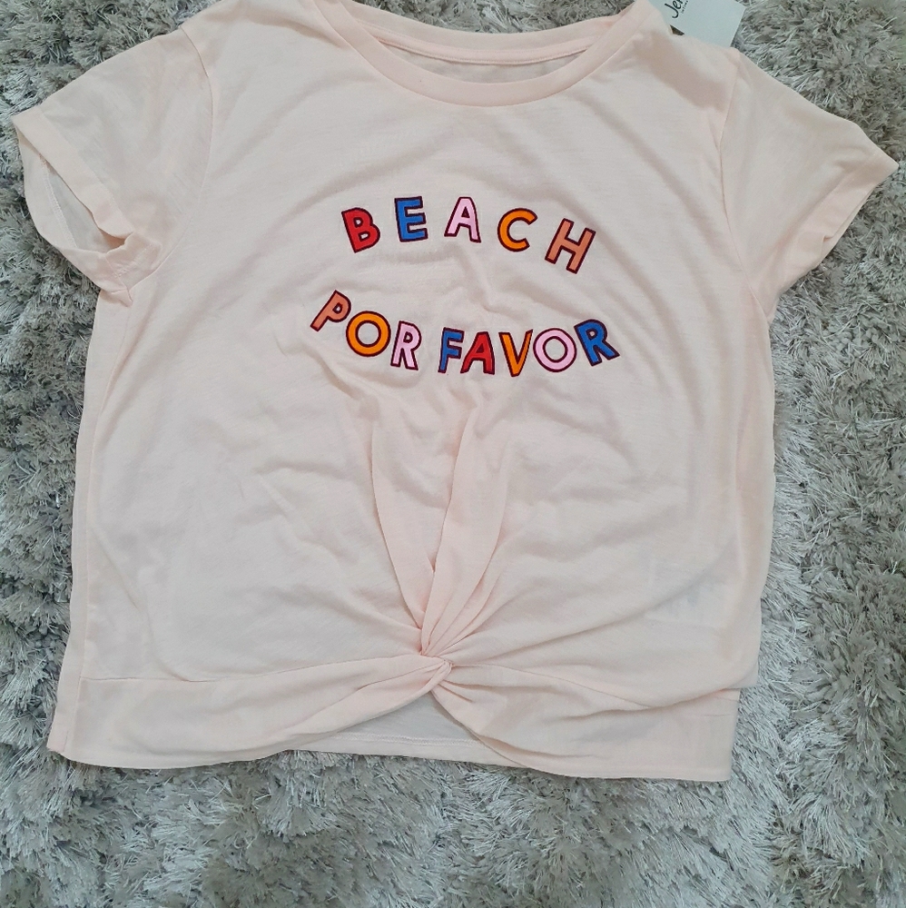 Super soft pajama top with front knot accent.